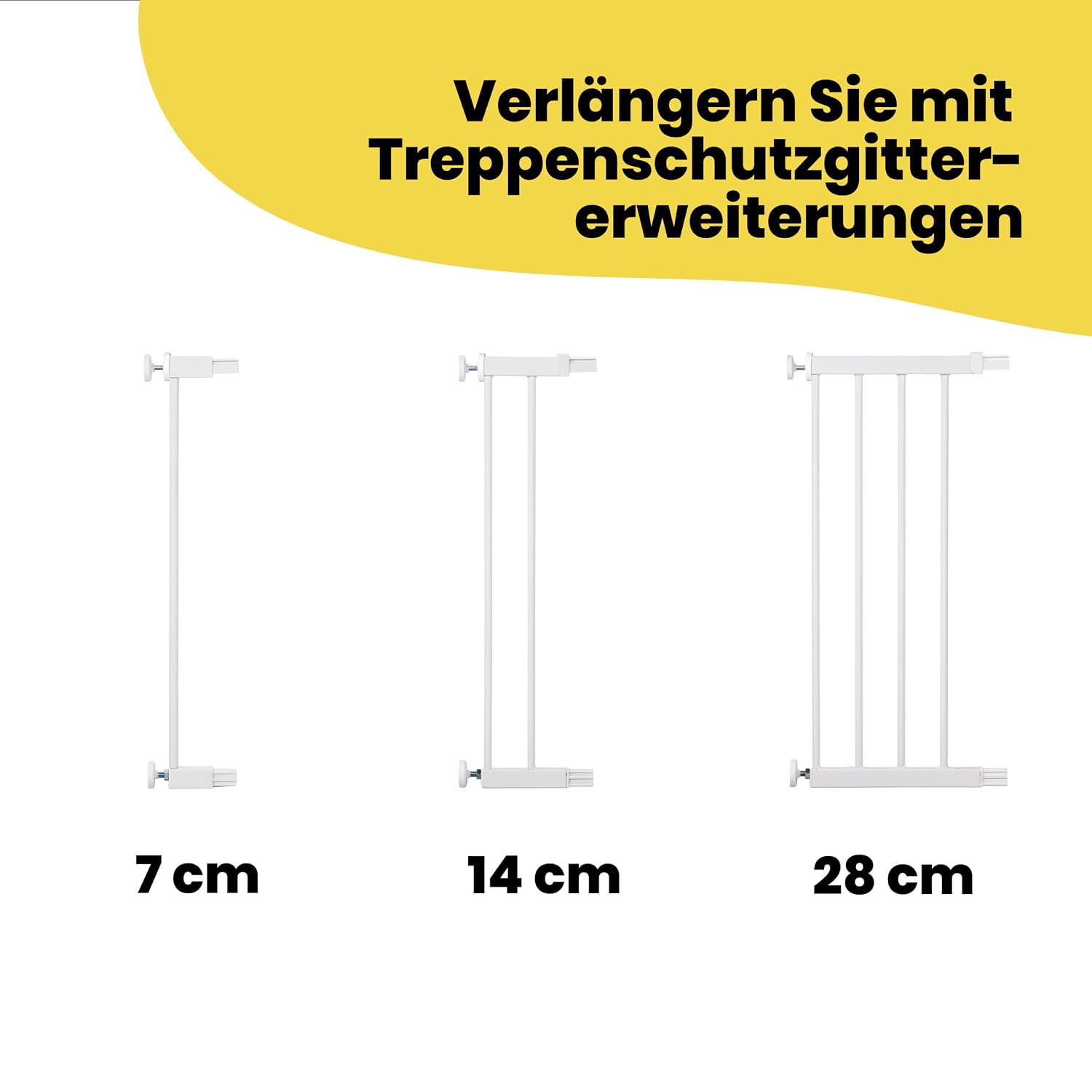 Safety 1st Auto Close Gate, Treppenschutzgitter 73–80 cm, Weiß – Bild 3
