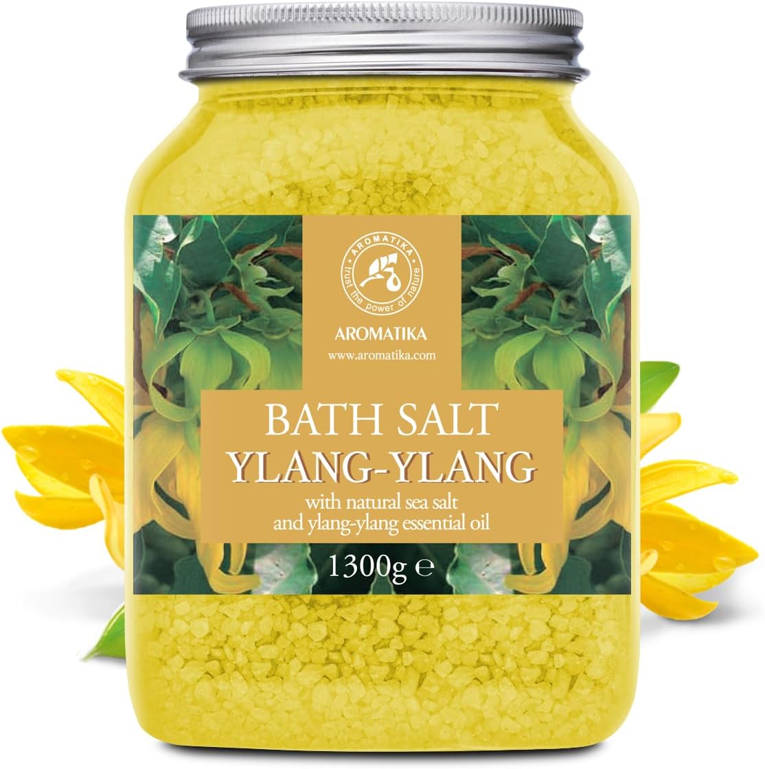 Badesalz Ylang Ylang 1300 g - Meersalz mit ätherischen Ylang Ylang Öl – Bild 2