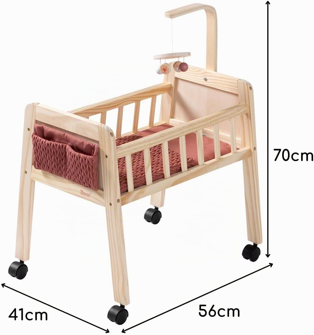 howa Puppenbett Holz Puppenmöbel für Puppen bis 50 cm Grace 2170 – Bild 6