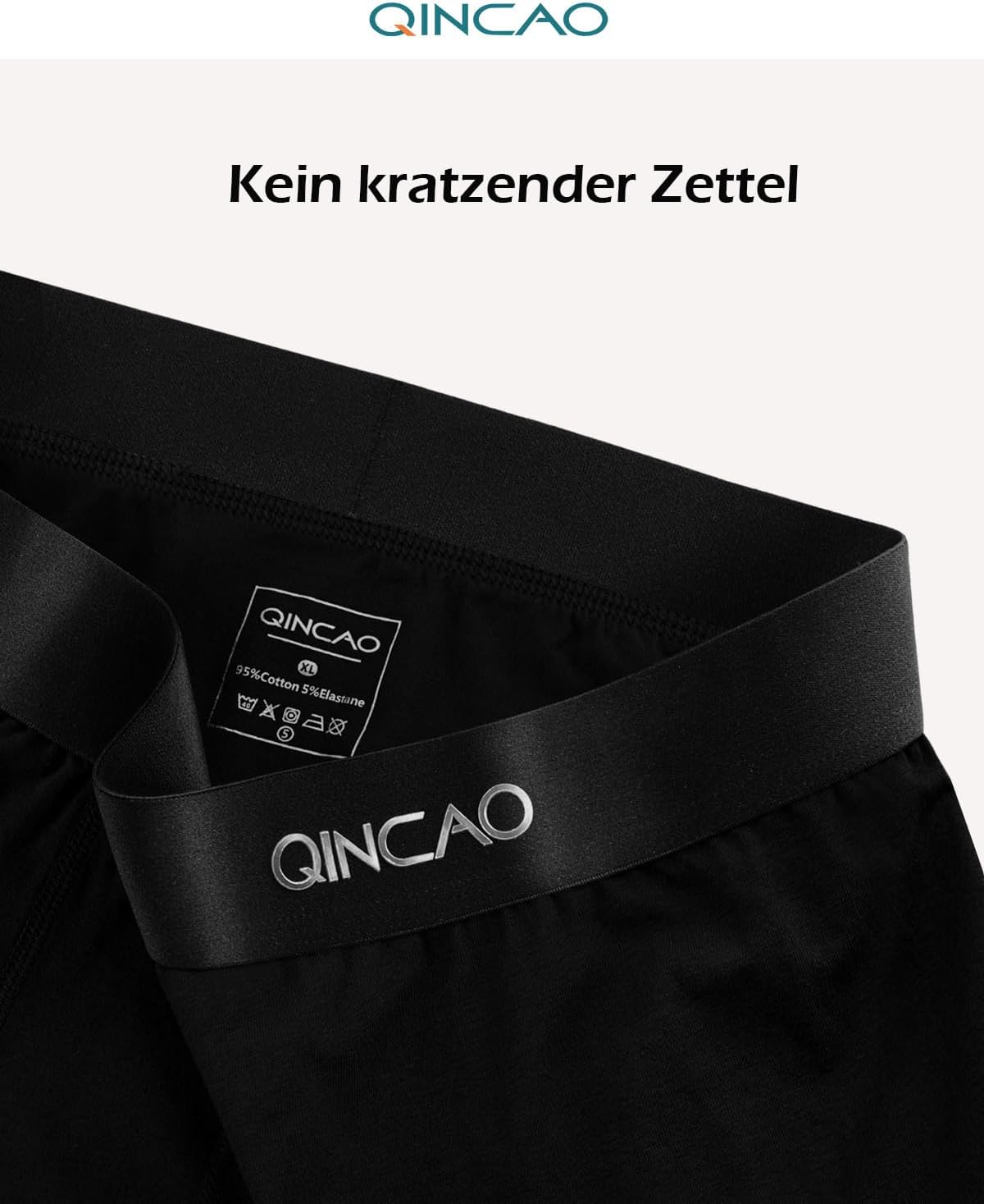QINCAO Boxershorts Herren 6 Pack aus Baumwolle, Weich & Komfortabel – Bild 3