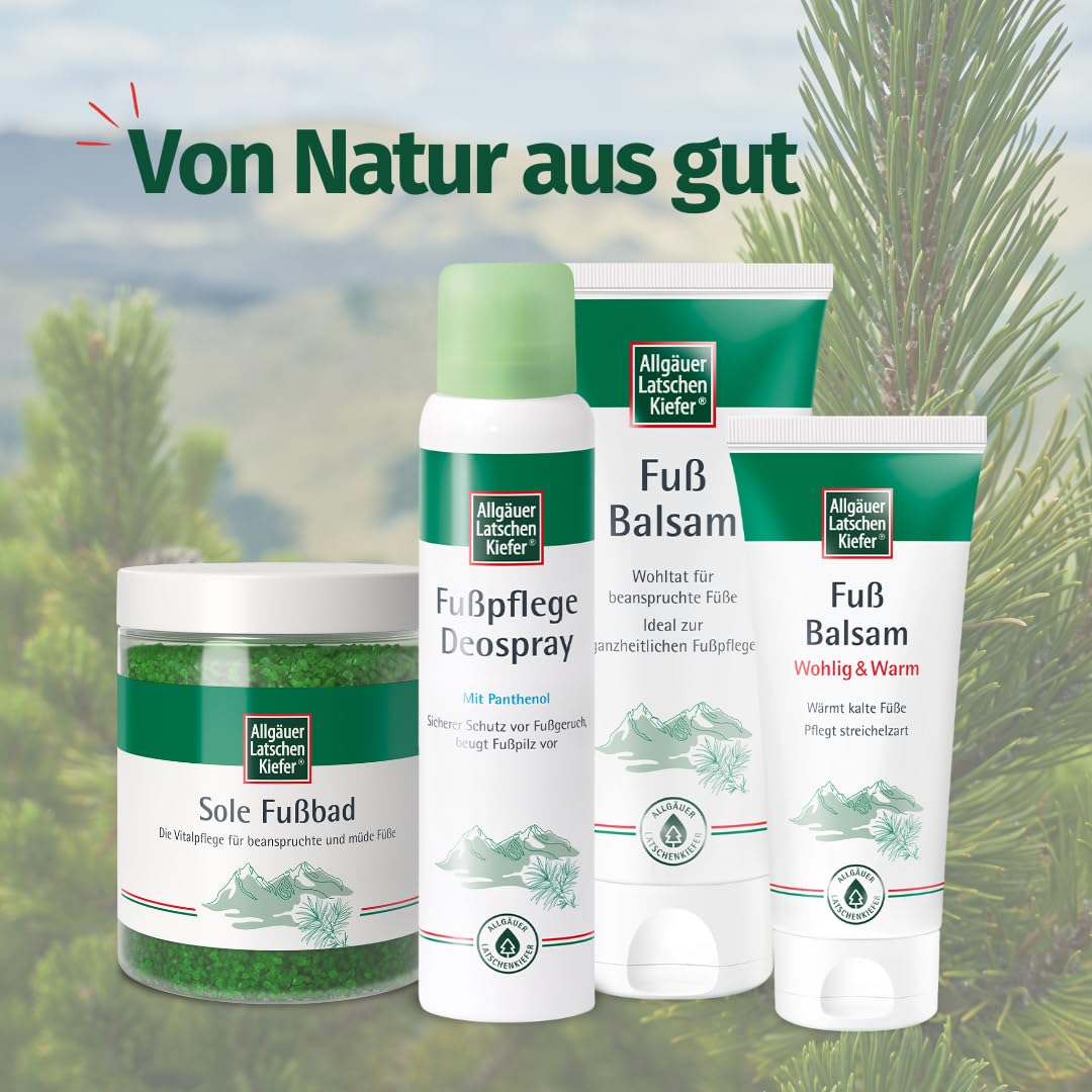 Allgäuer Latschenkiefer Fußbalsam - pflegt beanspruchte Füße - für trockene Füße - regeneriert & erfrischt - kann die Durchblutung fördern - 200ml – Bild 5