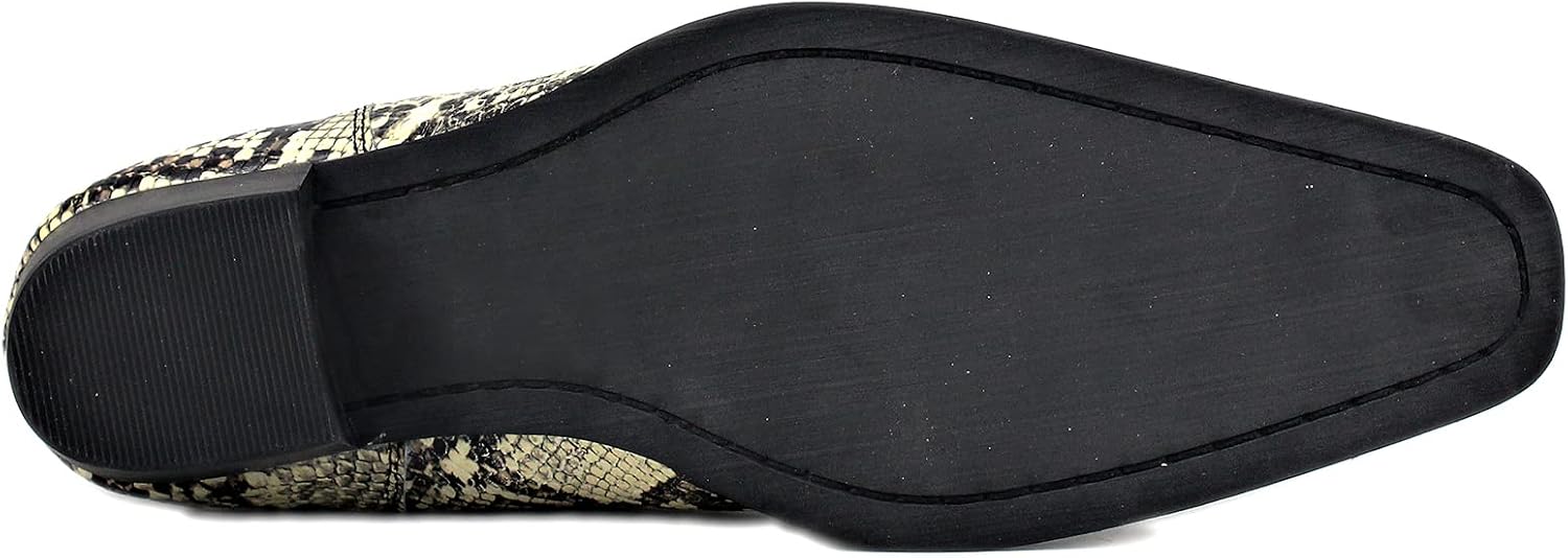 OSSTONE Chelsea Stiefel für Männer High Heels Herren Kleid Schuhe Stiefel Schlangenmuster OS-JY039-R – Bild 6
