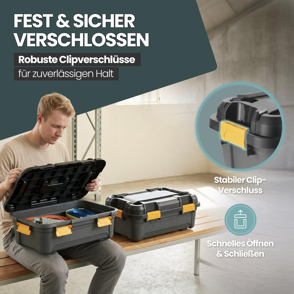 Kreher Bunker Tough Lagerbox mit Deckel Silikondichtung wasserdicht (31L) – Bild 7
