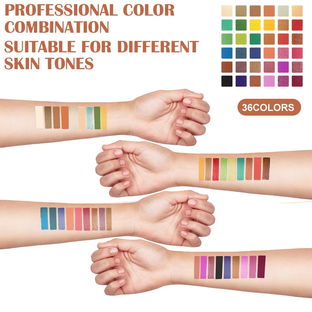 Spotlight Lidschatten Palette, mit 36 Farben, Professional Makeup – Bild 3