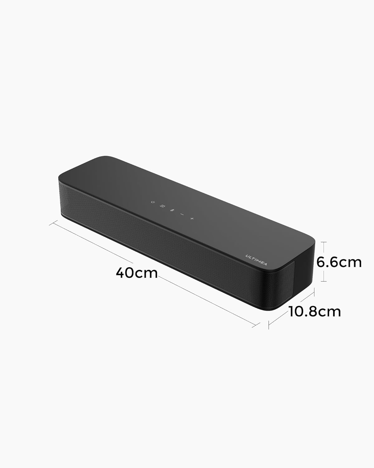 ULTIMEA 2.1 Soundbar für TV Geräte mit integriertem Subwoofer, APP-Steuerung, 132W All-in-One PC Soundbar für Gaming, TV Lautsprecher mit Verstellbarem Bass, Bluetooth® 5.4, Opt/AUX, Poseidon M20 Pro – Bild 11