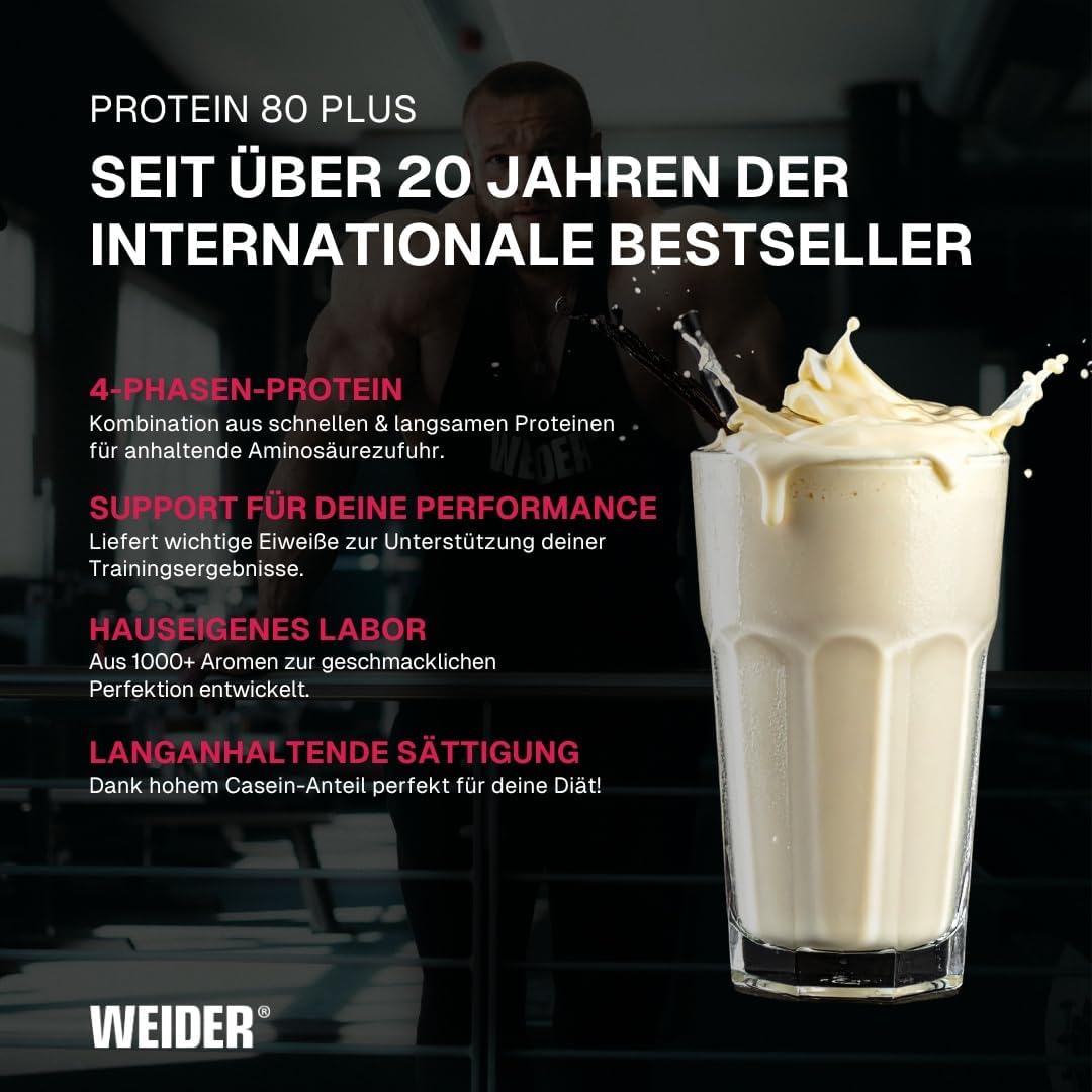 Weider Protein 80 Plus, 500g, Vanille – Bild 3