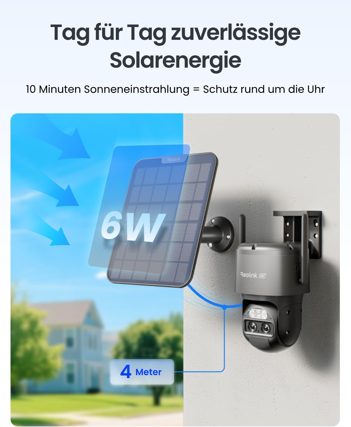 Reolink 4K PTZ Überwachungskamera Aussen Akku mit Auto-Tracking & Auto-Zoom – Bild 7