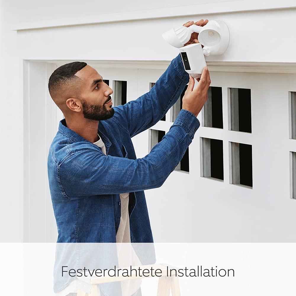 Ring Floodlight Cam Wired Plus, Zertifiziert und generalüberholt | Funktioniert mit Alexa | Weiß – Bild 6