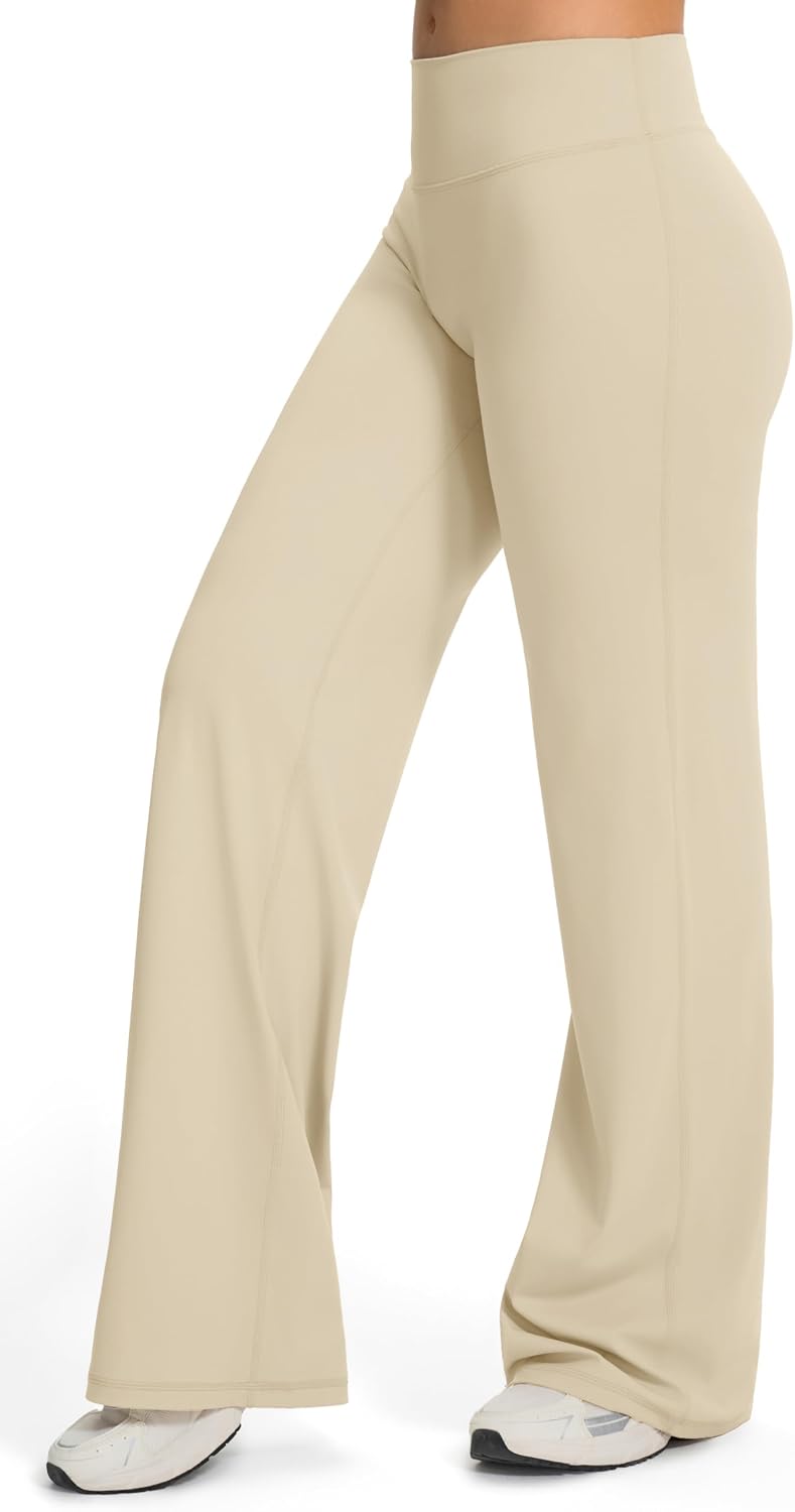 JOYSPELS Straight Leg Leggings Damen Flared Yogahose Sport – Bild 2