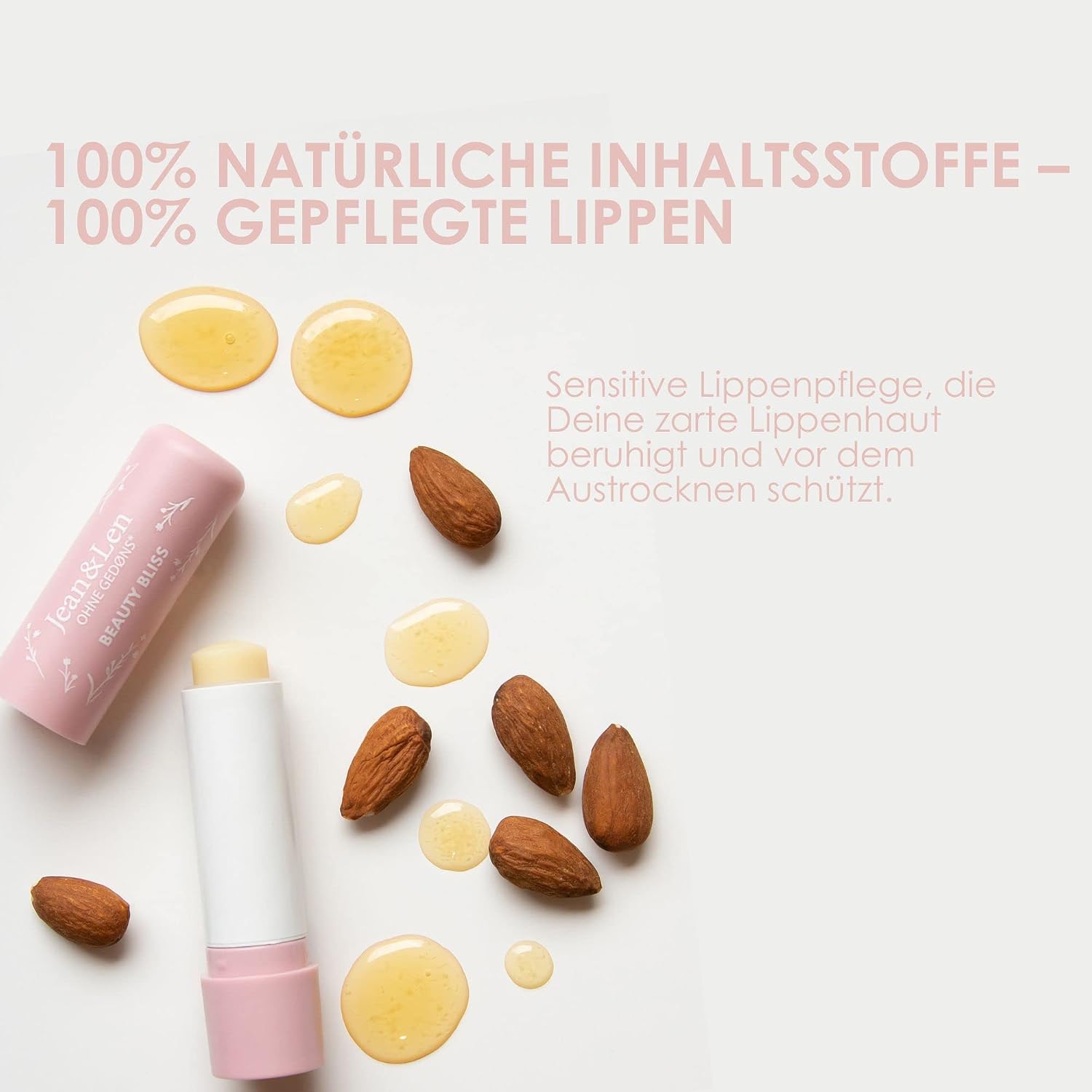 Jean & Len Sensitiver Lip Balm, vegan, 4,7 g – Bild 3