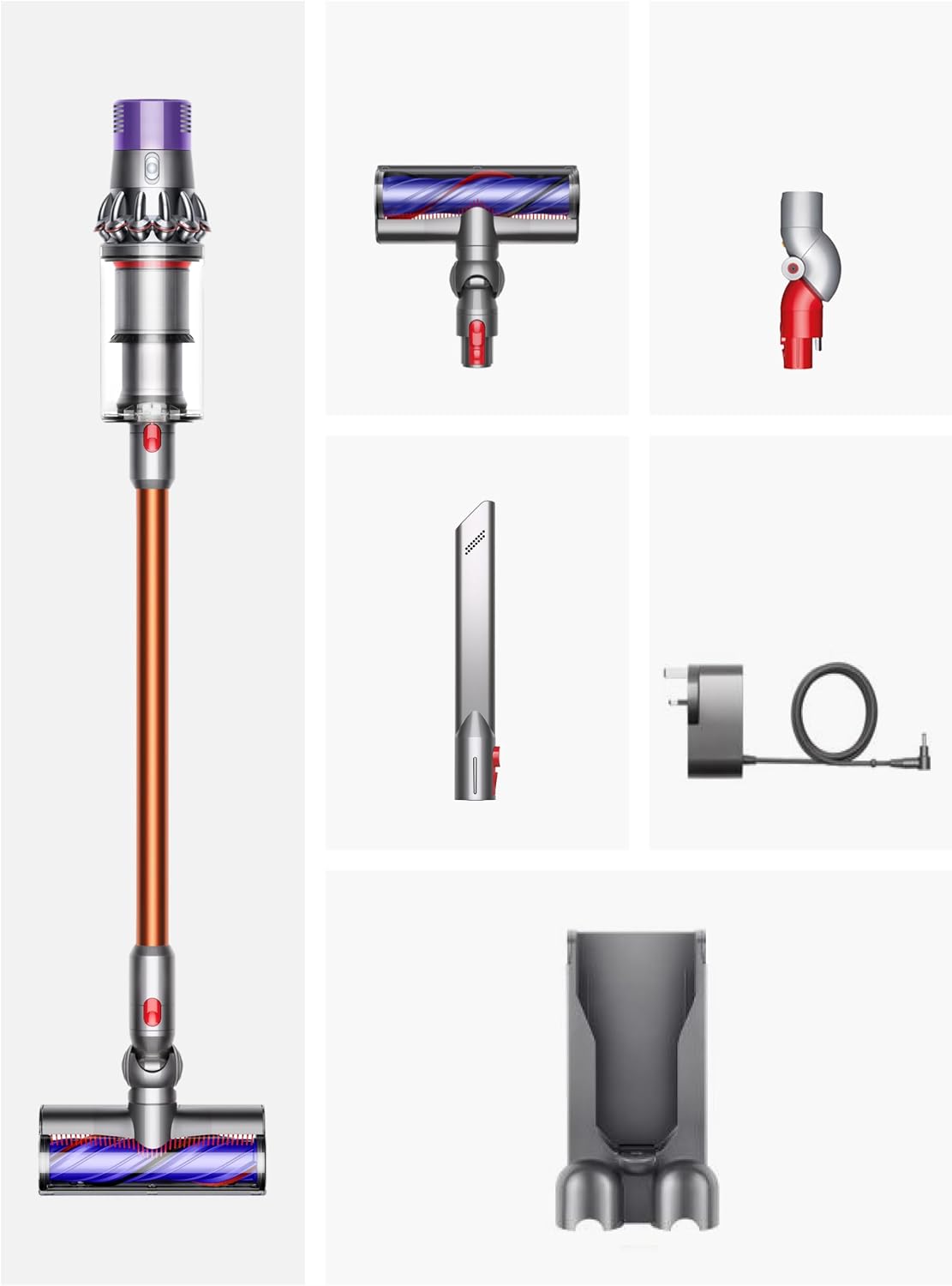 Dyson Cyclone V10 Kabelloser Staubsauger, Nickel und Kupfer, 150 Airwatt – Bild 3
