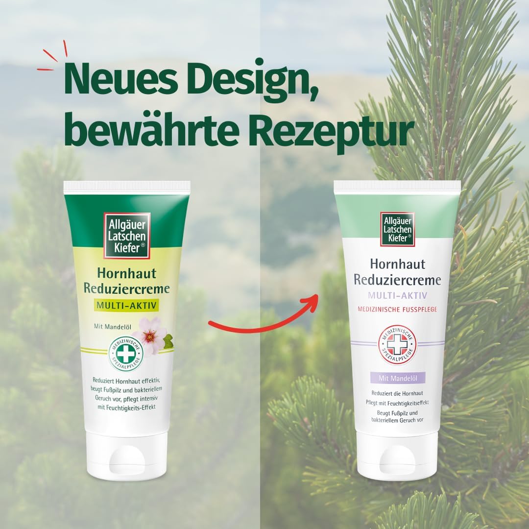 Allgäuer Latschenkiefer Hornhaut Reduziercreme Multi-Aktiv – reduziert Hornhaut innerhalb weniger Tage - beugt Fußpilz vor - spendet Feuchtigkeit - medizinische Fußpflege – 100 ml – Bild 5