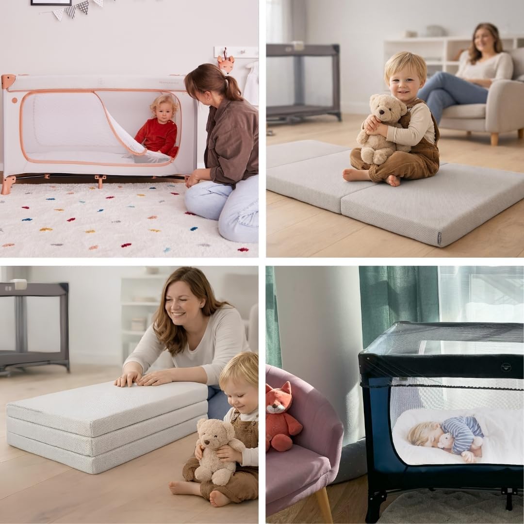 hauck Dream n Play Plus Baby Reisebett Set - Dusty Mint – Bild 7