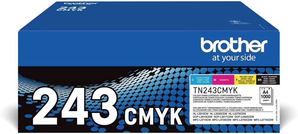 Brother TN-243CMYK Original Tonerkartusche Druckt bis zu 1000 Seiten, cyan, magenta, gelb und schwarz, 1er Pack – Bild 2