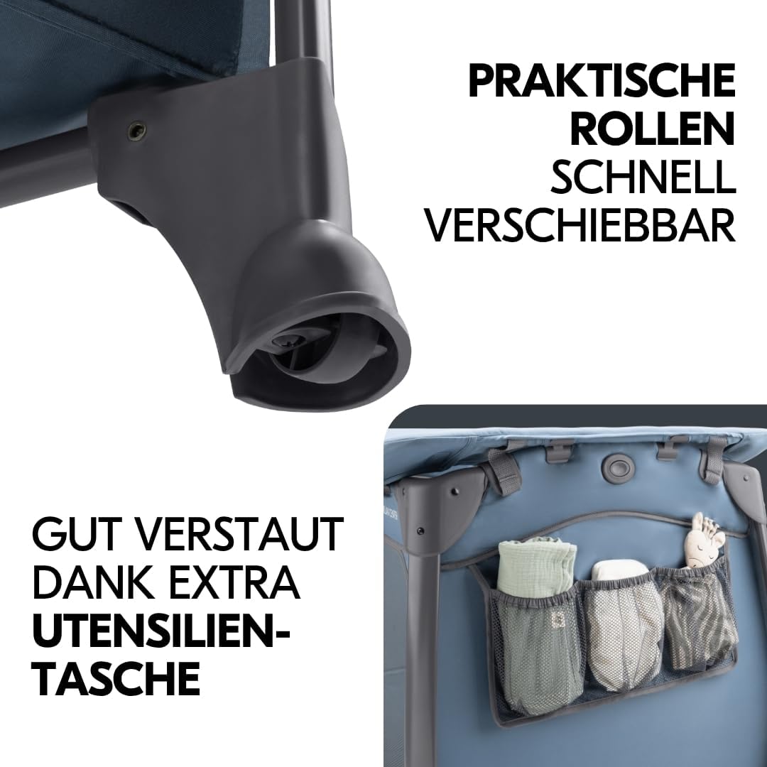 hauck Play N Relax Center Baby Reisebett Set – Dark Blue – Bild 7