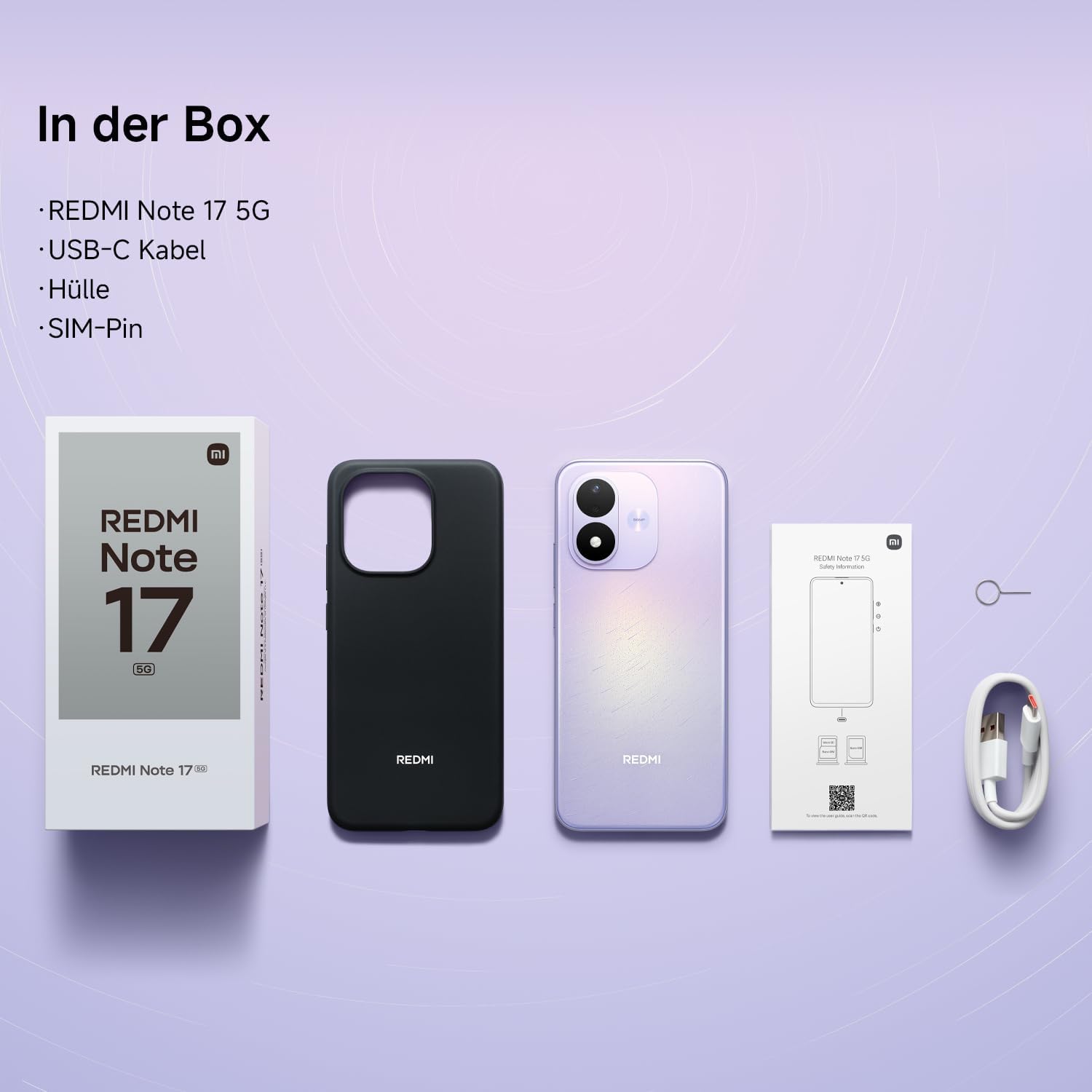 REDMI Note 17 5G, Smartphone 6+256 GB, Celestial Purple, 7700 mAh Akku – Bild 3