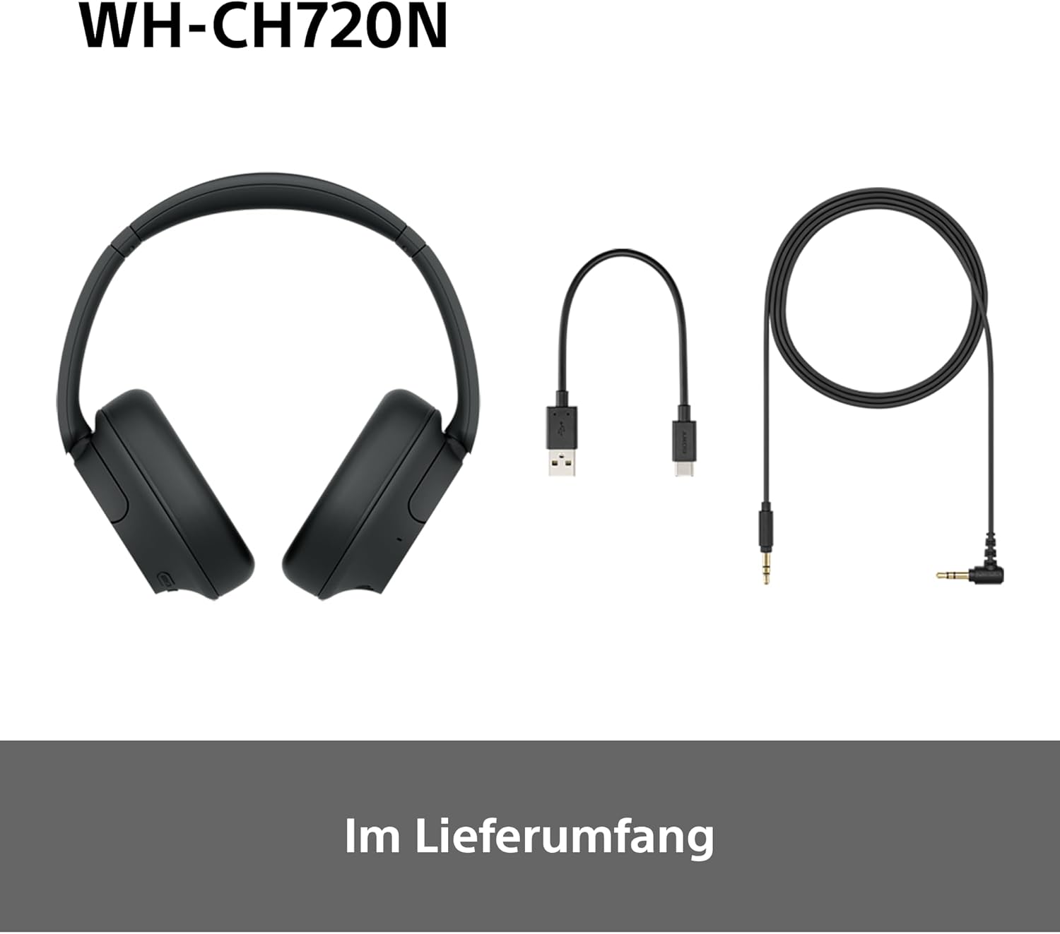 Sony WH-CH720N Kabelloser Bluetooth-Kopfhörer mit Noise Cancelling - bis zu 35 Stunden Akkulaufzeit und Schnellladefunktion - Schwarz – Bild 11