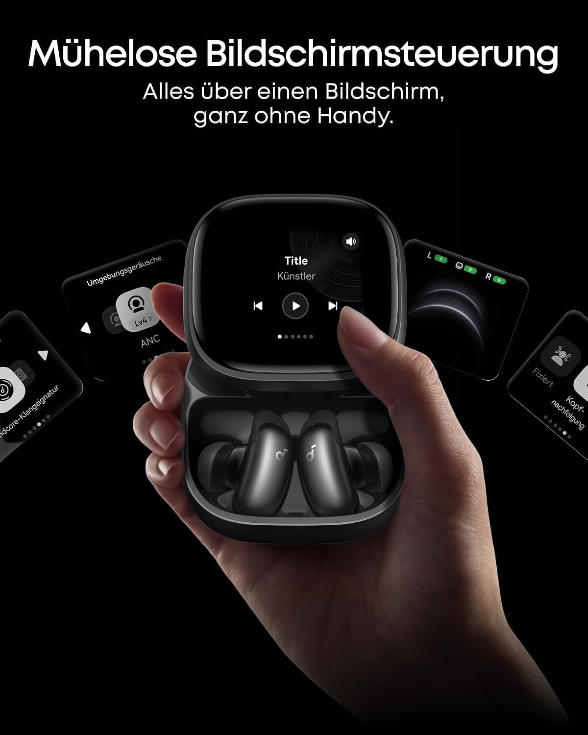 soundcore by Anker Liberty 5 Pro Max Noise-Cancelling Kopfhörer 1,78"AMOLED – Bild 8