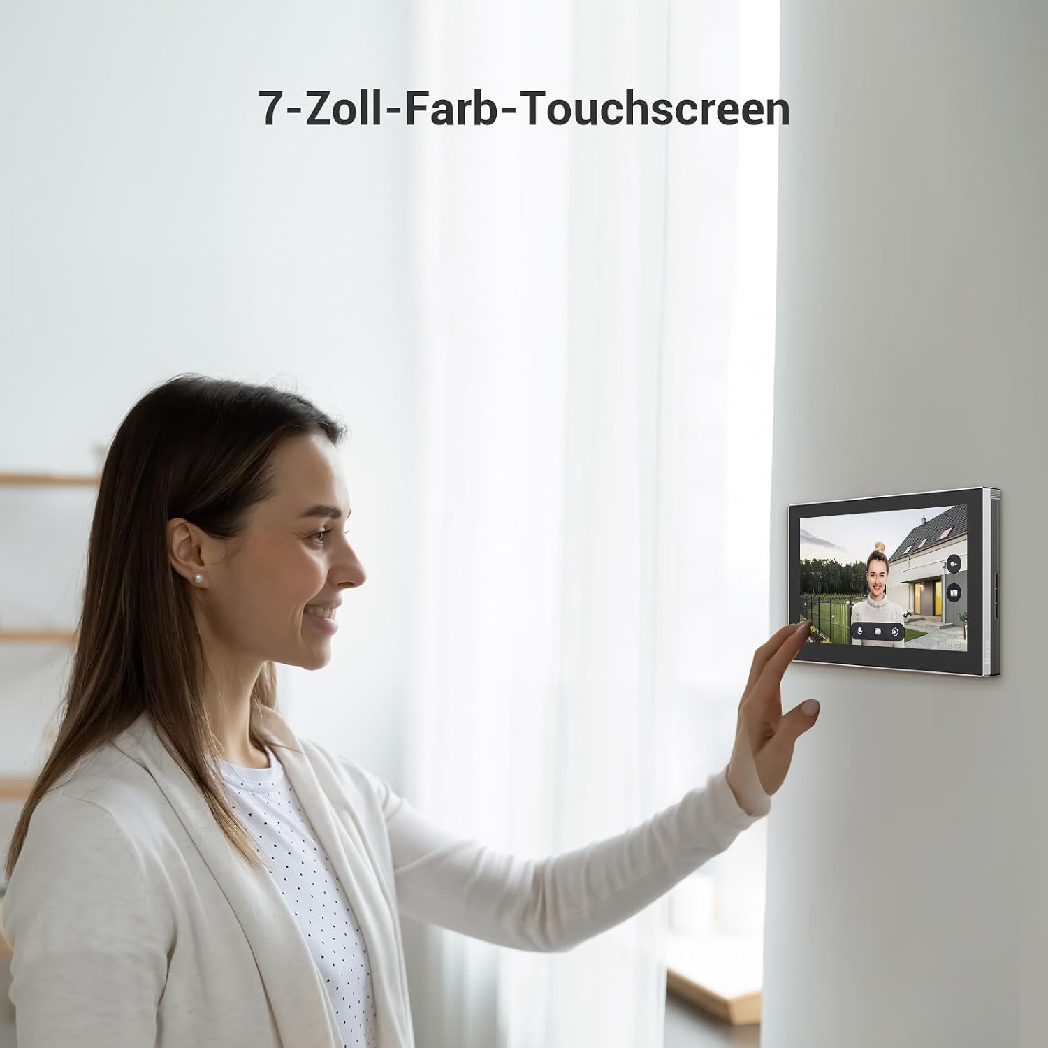 EZVIZ CP7 2K Video Türsprechanlage mit 7" Touchscreen Türklingel mit Kamera – Bild 6