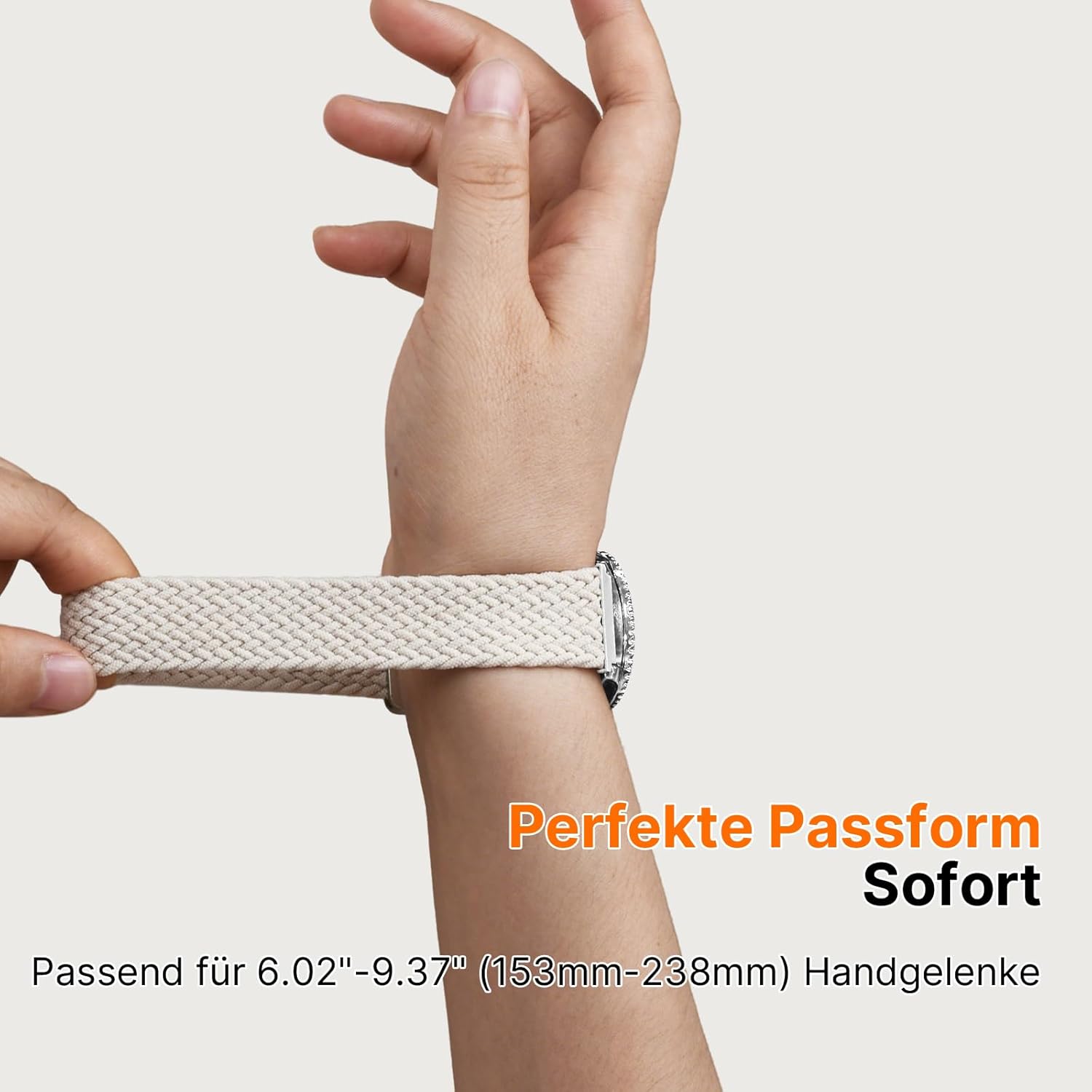 Uhrenarmband 20mm Nylon für Garmin Vivoactive 6/5/3/Venu 2 Plus/Sq – Bild 4