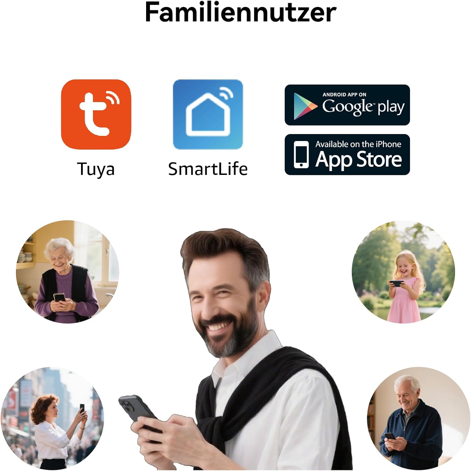 Video Türklingel mit Kamera, 2-Draht, Türsprechanlage mit 7" Farb-Touchscreen, Entsperren und Zwei-Wege-Audio, Gegensprechanlage mit Türöffner, Personenerkennung – Bild 4