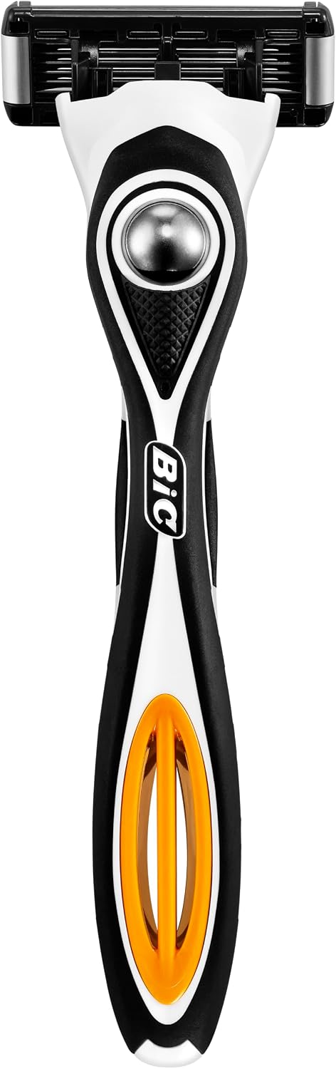 BIC Hybrid 5 Flex Rasierer Herren, Nassrasierer mit 3 Wechselklingen mit je 5 Klingen, mit Aloe Vera und Vitamin E, mit Präzisionstrimmer – Bild 8