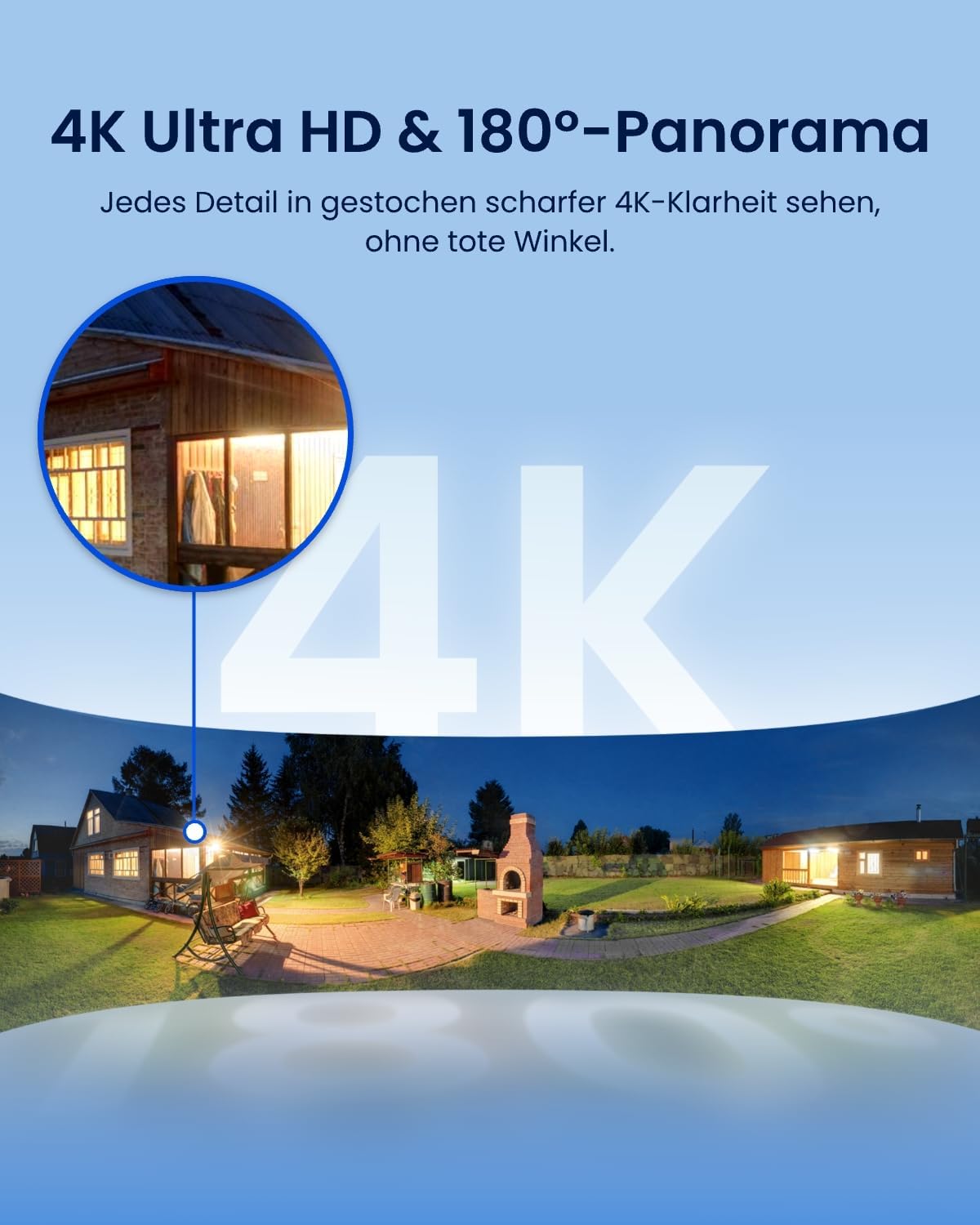 Reolink 4K 8MP Wi-Fi 6 Überwachungskamera Aussen mit 3000 Lumen Flutlicht – Bild 2