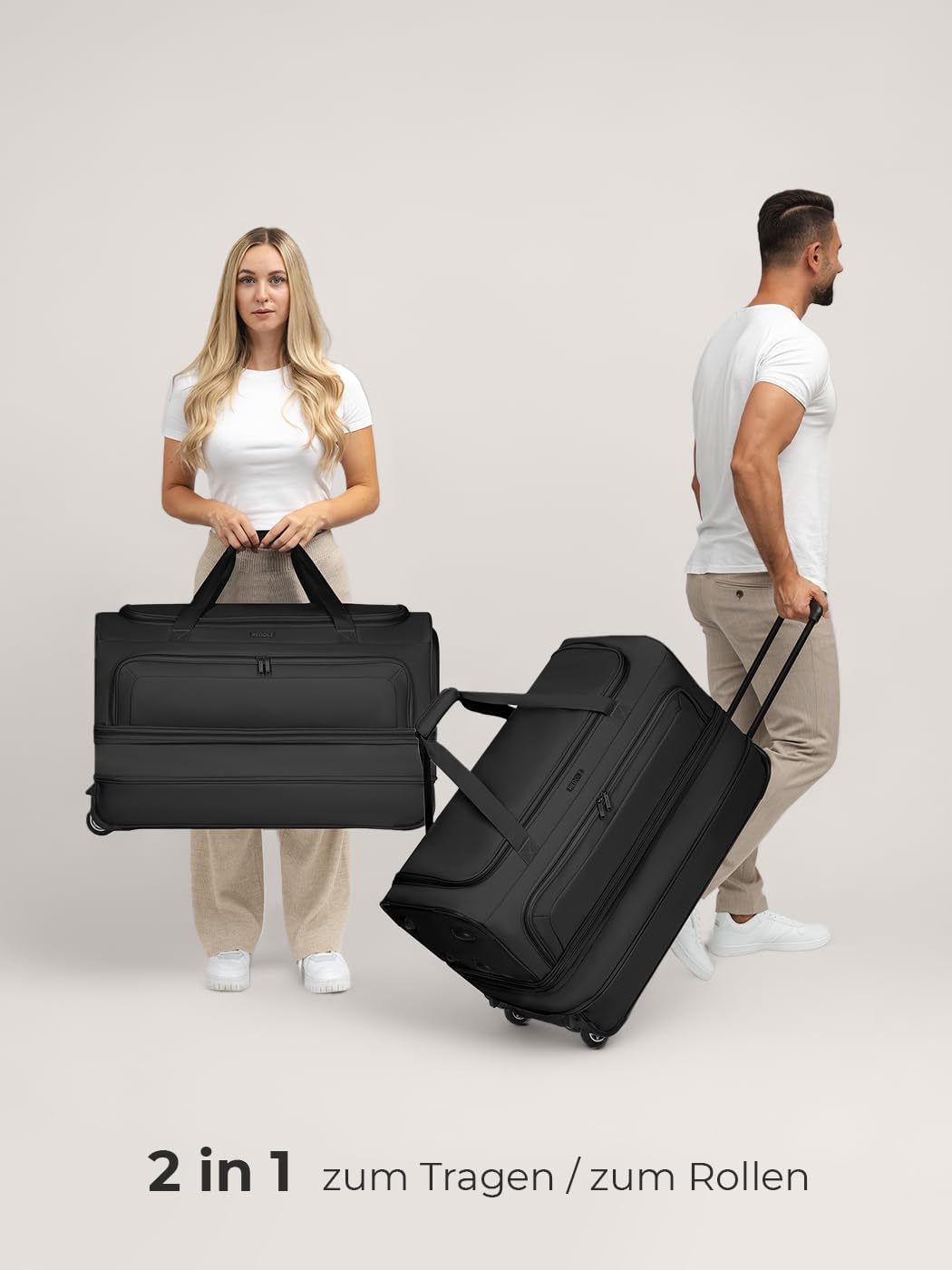 REDOLZ 2-Rollen große Trolley-Reisetasche – Bild 6