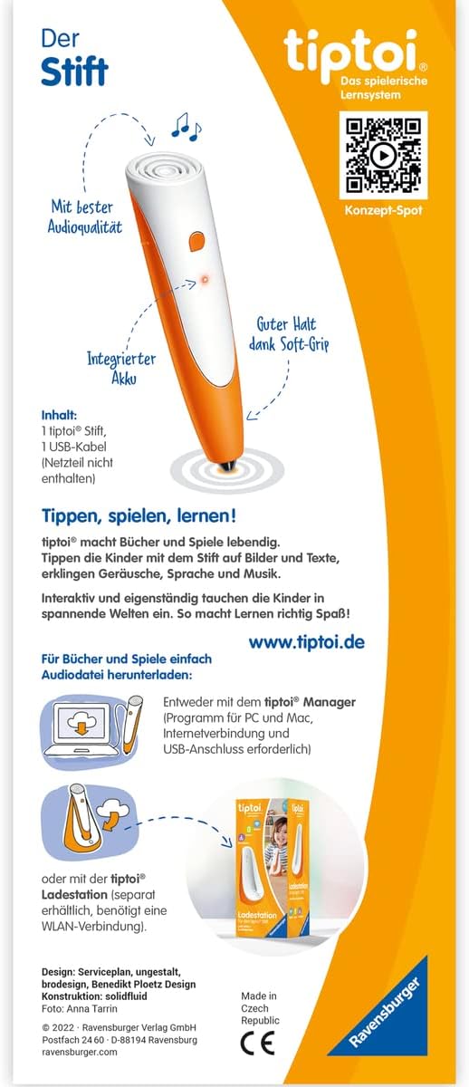 Ravensburger tiptoi Stift 00110 - Das spielerische Lernsystem, Lernspielzeug für Kinder ab 2 Jahren - Der Stift – Bild 2