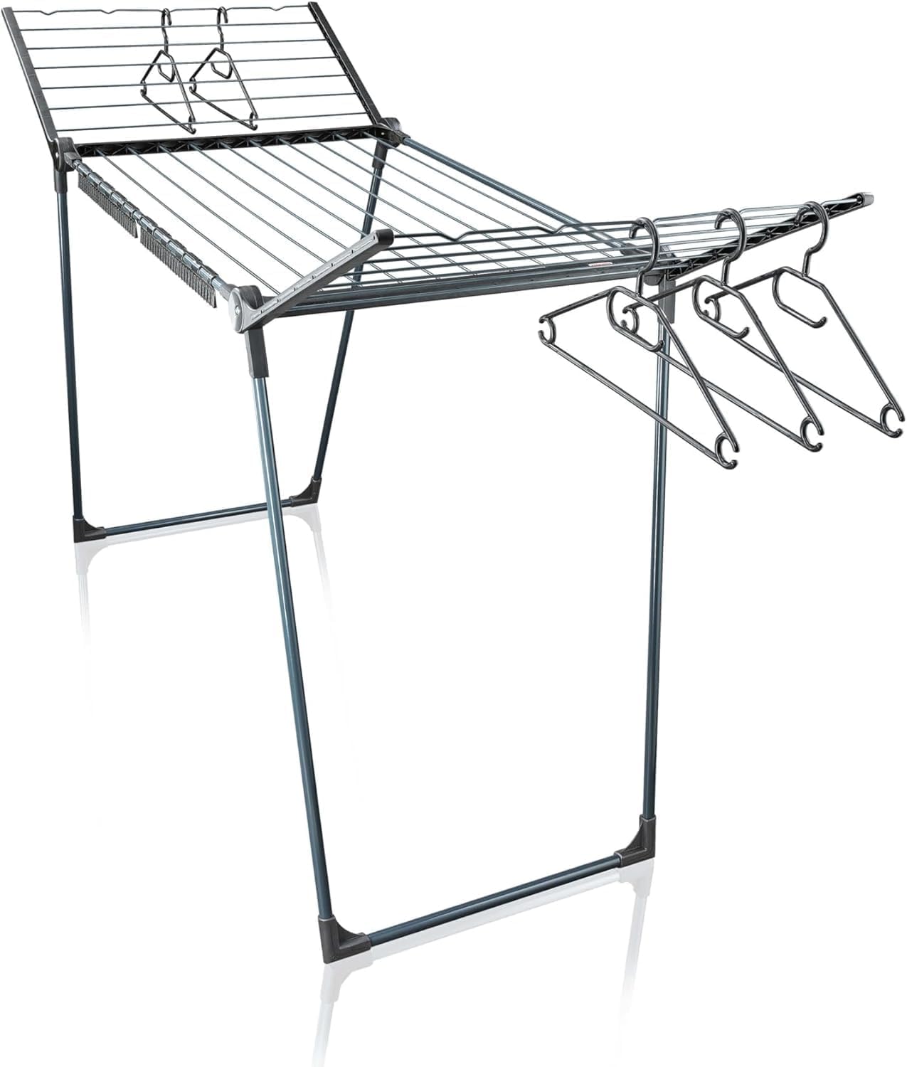 Leifheit Wäscheständer Pegasus 200 Solid Black, 20 m Trockenlänge, klappbar – Bild 2