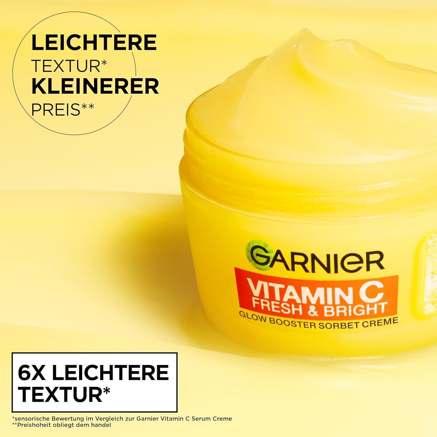 Garnier Vitamin C Fresh und Bright Sorbet Creme gegen Pigmentflecken, 85 ml – Bild 2