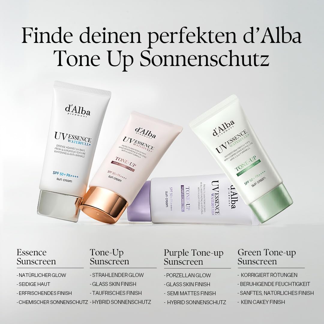 d'alba Piedmont Weißer Trüffel Waterfull Pink Tone-up Sonnencreme (50ml) – Bild 9