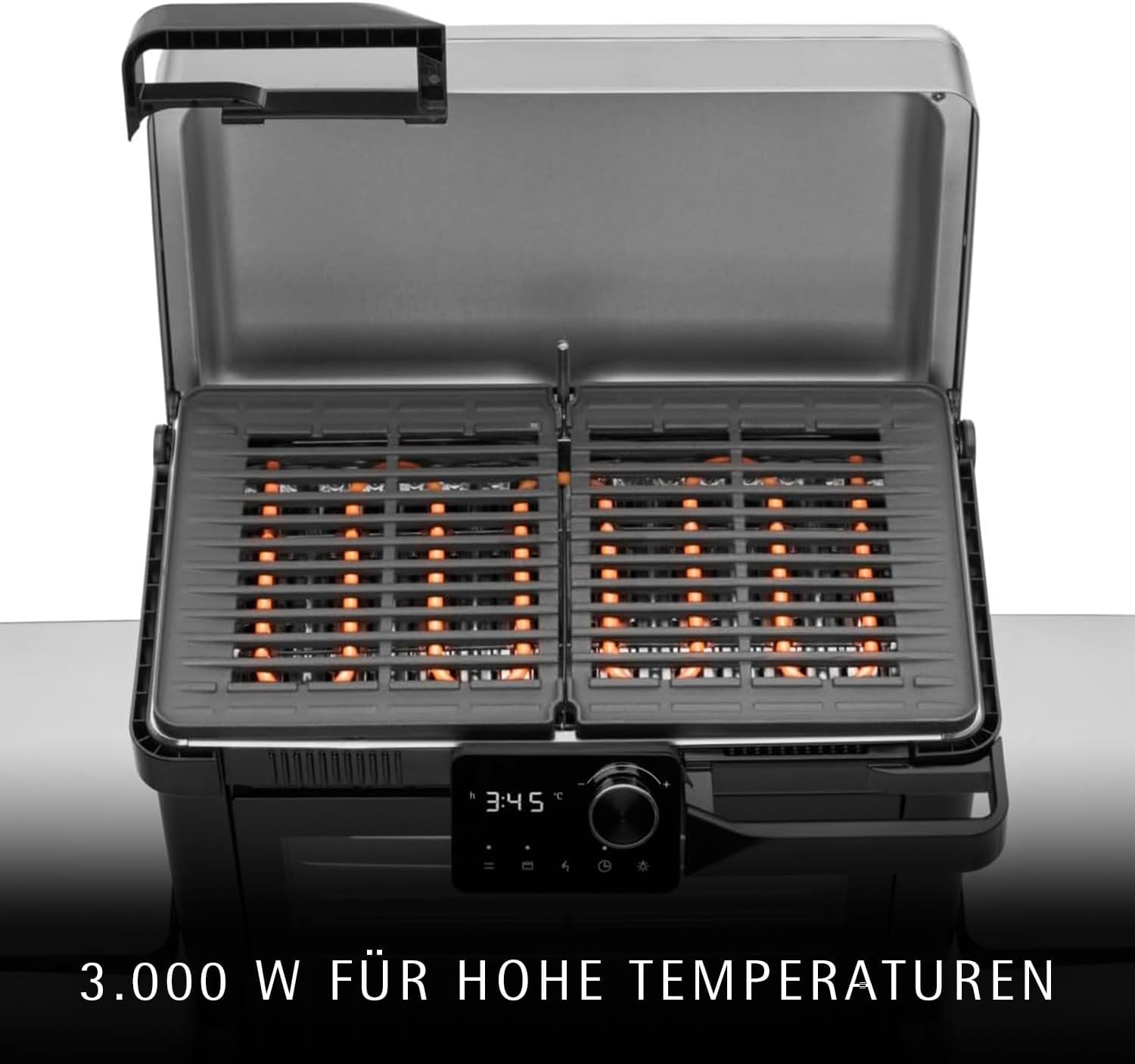 WMF Profi Plus Urban Master Elektrogrill Standgrill – Grill elektrisch bis 340°C, integrierter Backofen bis 200°C, Elektrogrill mit Deckel für Balkon & draußen, 2-in-1 Balkongrill mit Gusseisenplatten – Bild 6