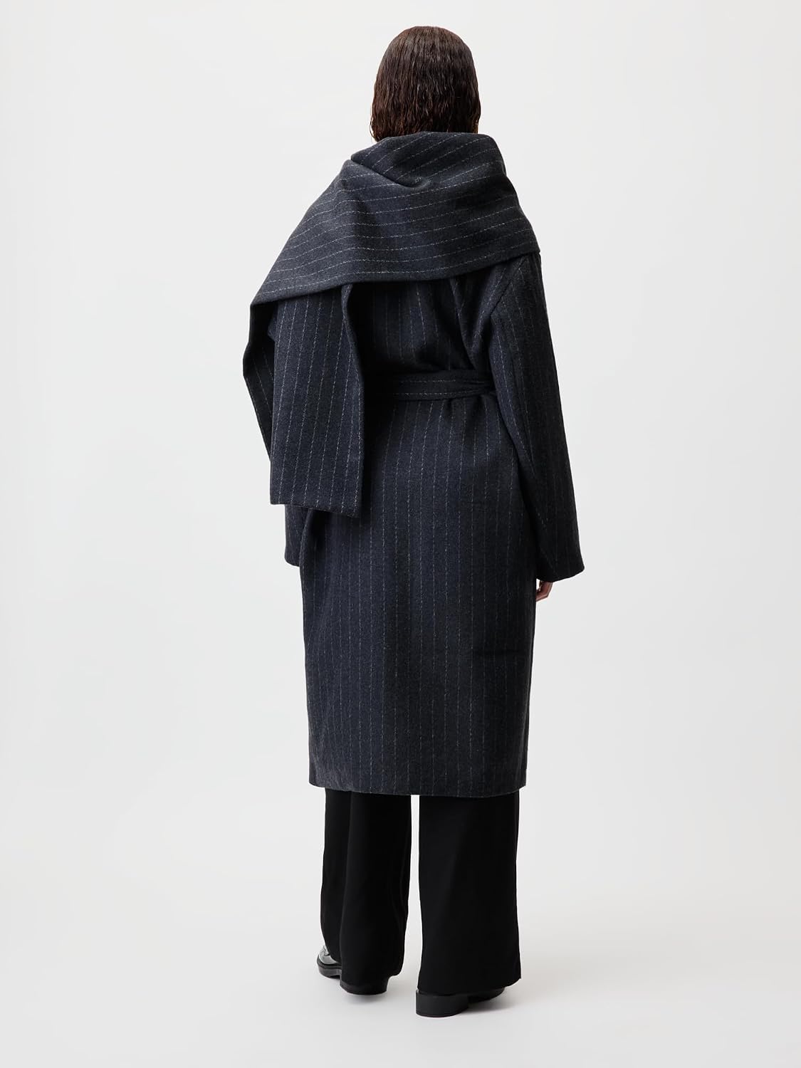 LeGer Jaden Coat - Mantel Damen mit Schal - lockere Passform - Wollmantel mit Streifen - Mode für Damen - by Lena Gercke - Gr. 34-44 – Bild 3