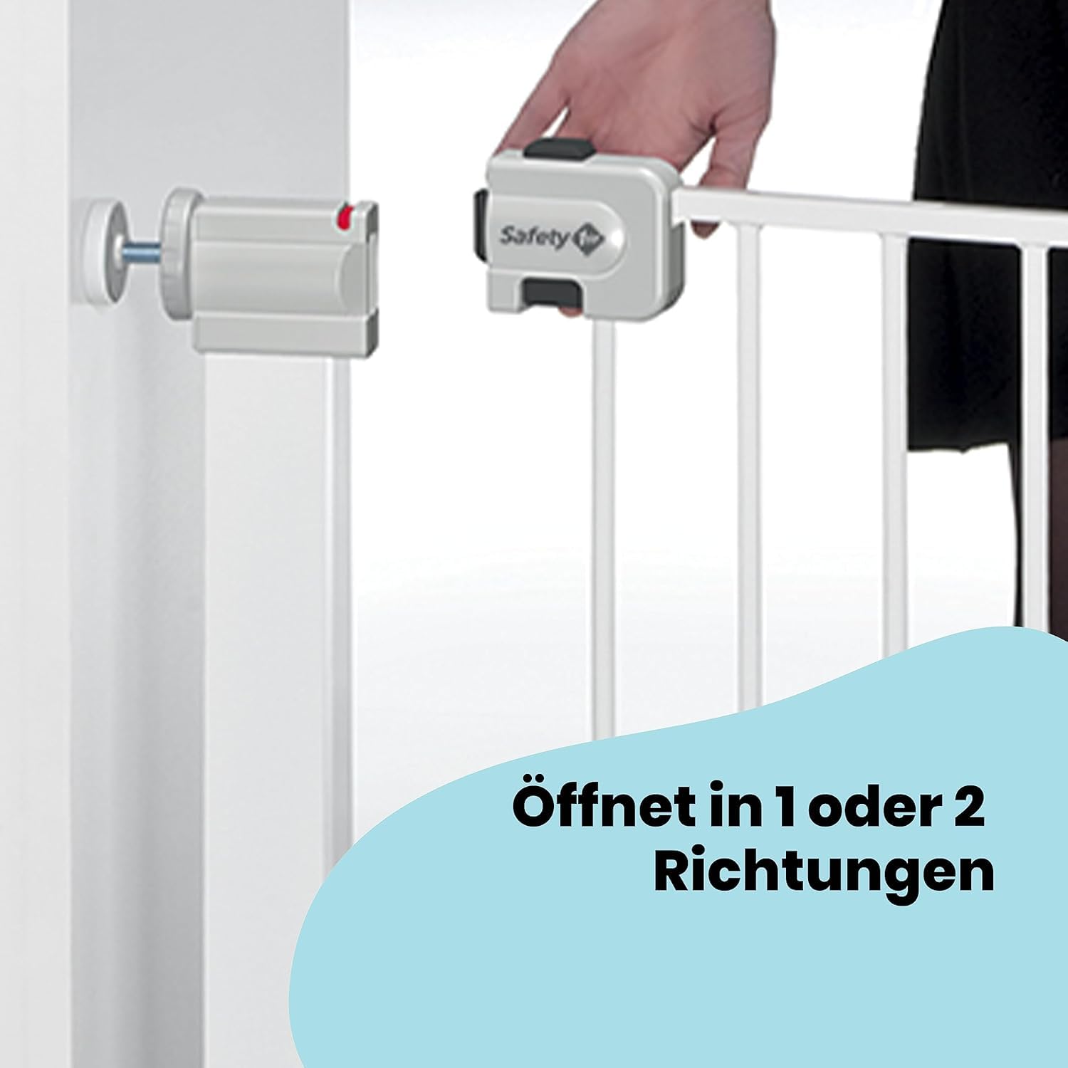 Safety 1st SecureTech Metal Gate, Treppenschutzgitter 73–80 cm, Weiß – Bild 7