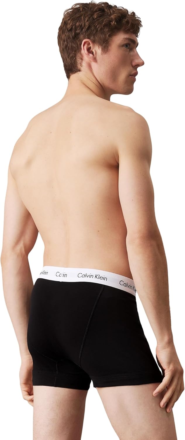 Calvin Klein Herren Boxershorts Low Rise TRUNK, 3er Pack U2664G, Ohne Eingriff, Mehrfarbig ( Schwarz (001 Black) ) - Large – Bild 3