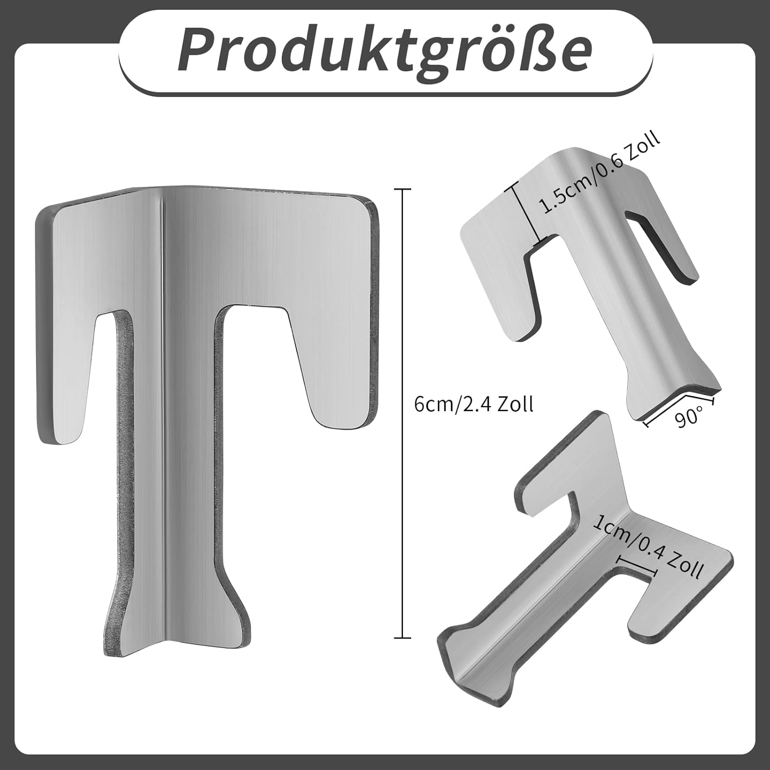 4er Set Universal Feuerplatten Abstandshalter Edelstahl Kugelgrill BBQ Disc – Bild 2