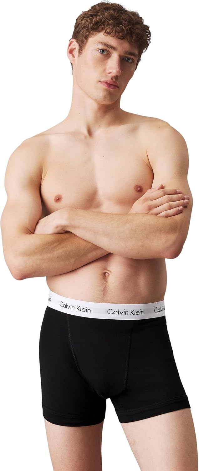 Calvin Klein Herren Boxershorts Low Rise TRUNK, 3er Pack U2664G, Ohne Eingriff, Mehrfarbig ( Schwarz (001 Black) ) - Large – Bild 2