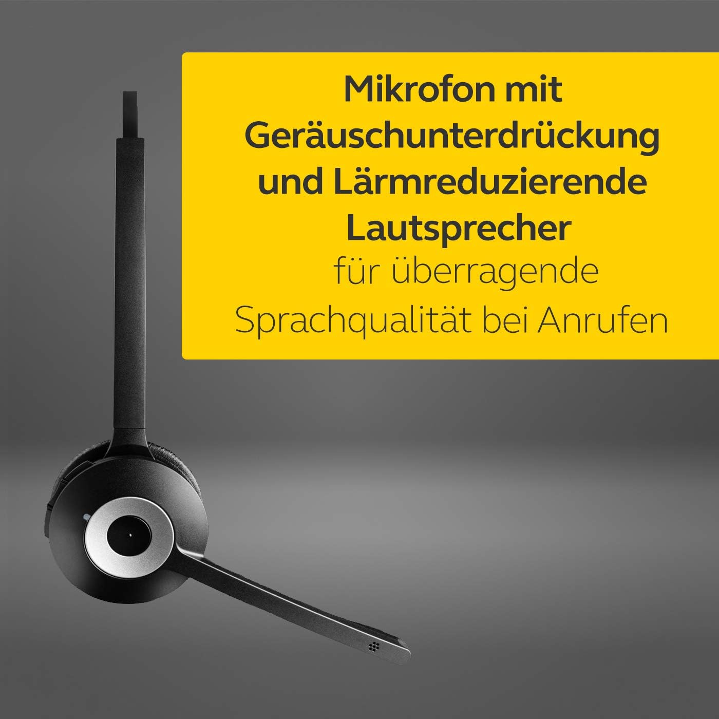 Jabra Pro 920 MS Mono DECT-Headset, kabellos, HD-Stimme, Geräuschunterdrückung und Akkulaufzeit für einen Tag – optimiert für die Verwendung mit Festnetztelefon in Europa – EU-Stecker – Bild 6