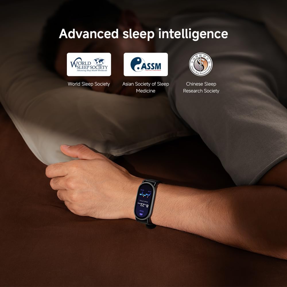 Xiaomi Smart Band 10, Smart Watch,Fitness-Tracker, 1,72" AMOLED Display, 21 Tage Akku, 5ATM Wasserdichtigkeit, SPO₂ & Herzfrequenzmessung, Schlafüberwachung,150+ Sportmodi, Schwarz – Bild 9