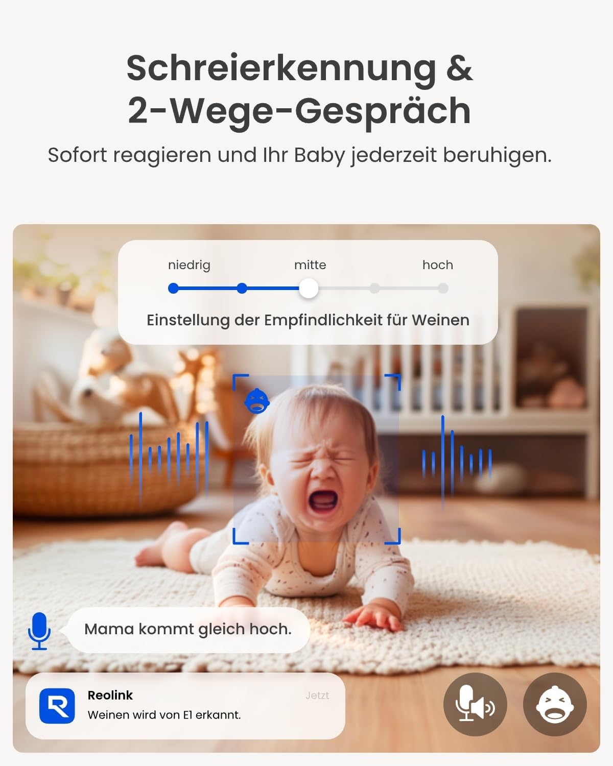 Reolink 2K Überwachungskamera Innen, 360°-Ansicht, Auto-Tracking – Bild 4