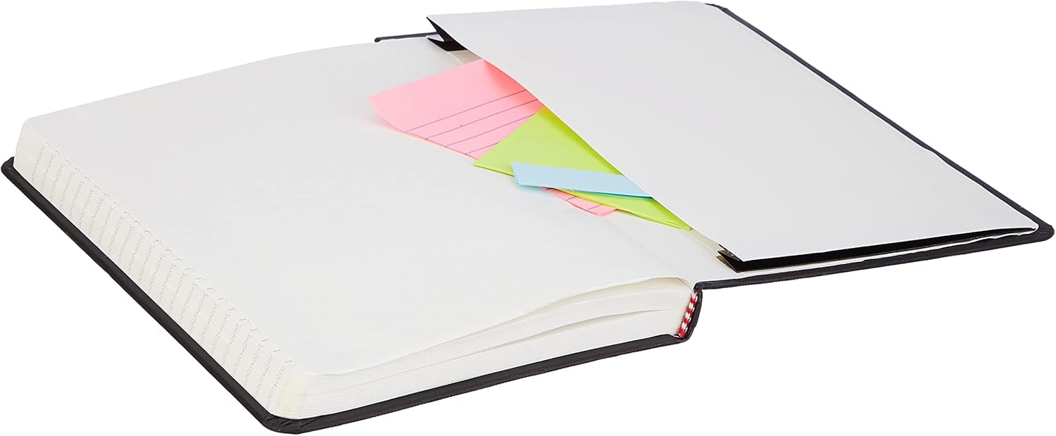 Amazon Basics A5 Notizbuch mit 240 linierten Seiten, Schwarz – Bild 6