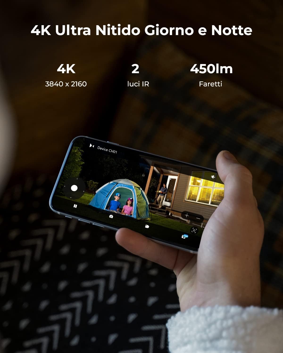 Reolink 4K PT PoE Überwachungskamera Aussen mit Auto-Tracking, Spotlights, 355° Schwenk 90° Neige, Personen-/Fahrzeug-/Haustiererkennung, 30m Farbnachtsicht, 2-Wege-Audio, RLC-830A (Generalüberholt) – Bild 2
