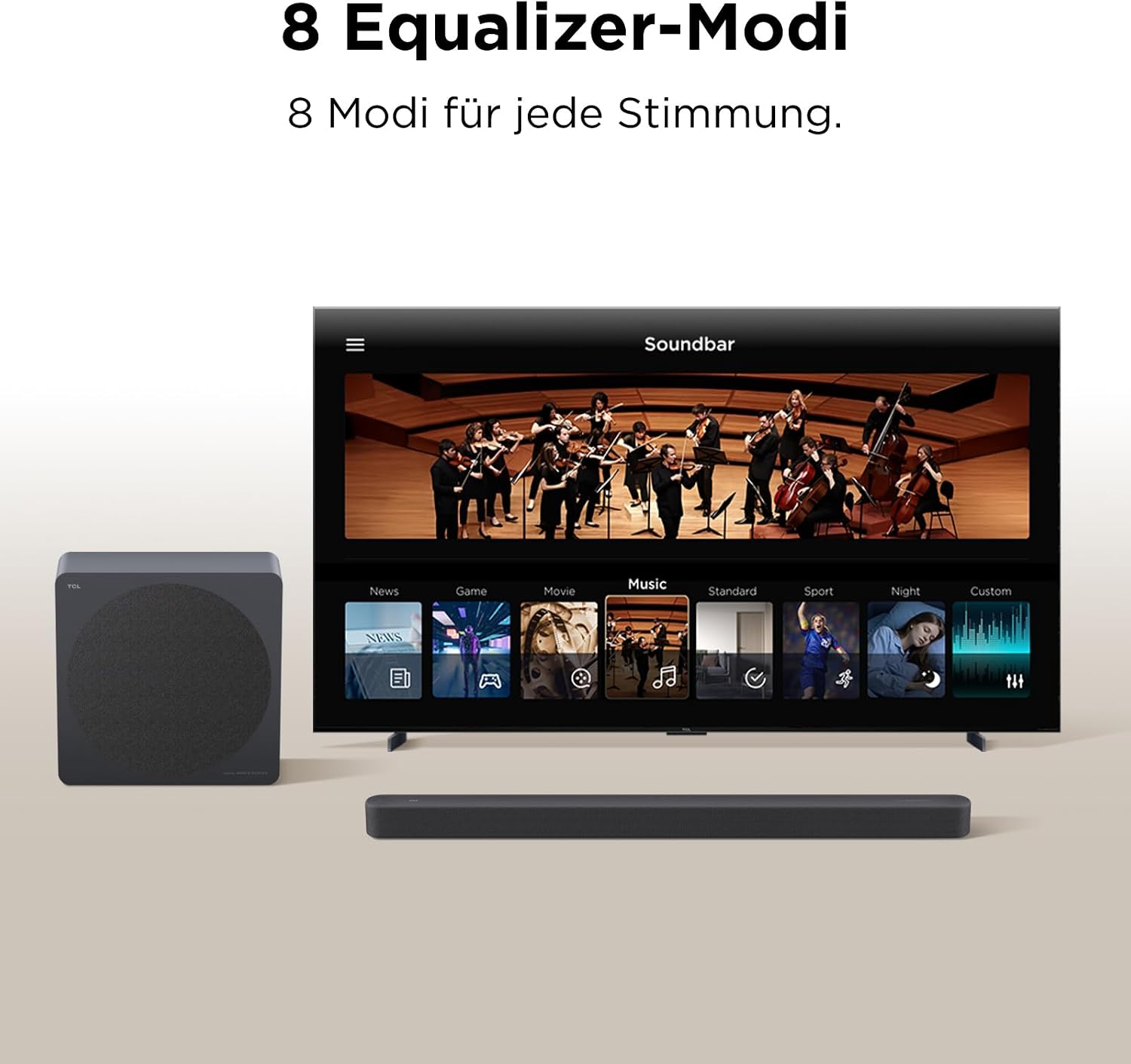 TCL A65K 3.1.2-Kanal-Soundbar für TV mit Subwoofer, Dolby Atmos – Bild 6