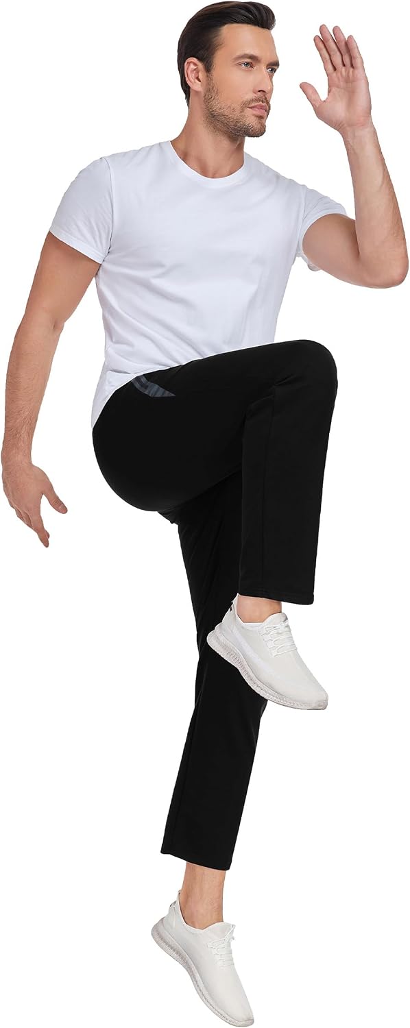 Jogginghose Herren 2er Pack Sweatpants Sporthose Trainingshose Lang Gym Fitnesshose Für Männer Mit Reißverschlusstaschen – Bild 3