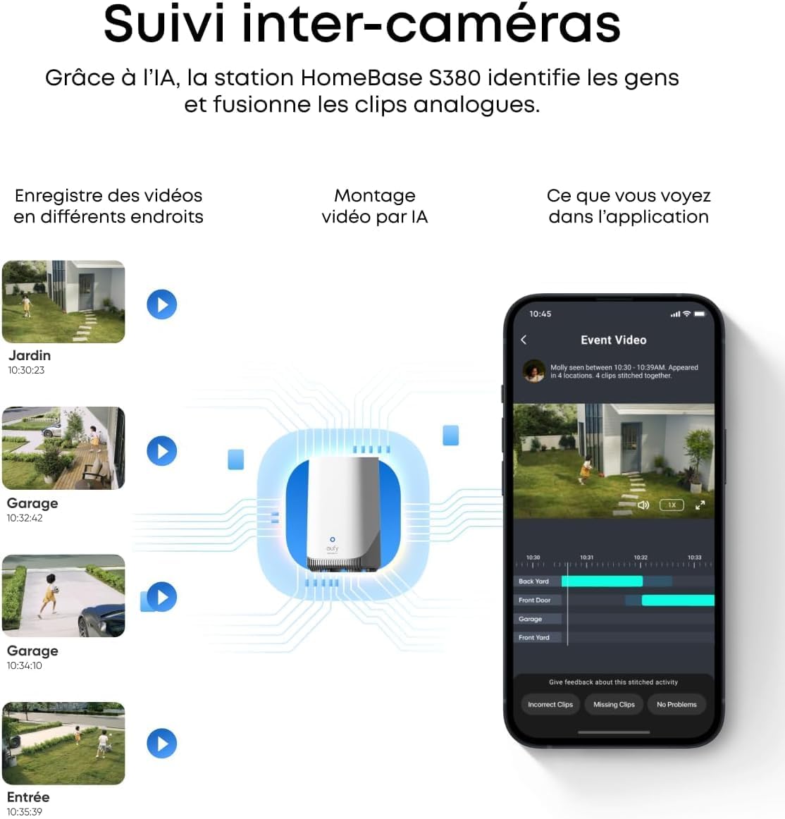 eufyCam Kamera 4er-Pack, Überwachungskamera Außen, ohne Abo, 4-GHz-WLAN – Bild 4