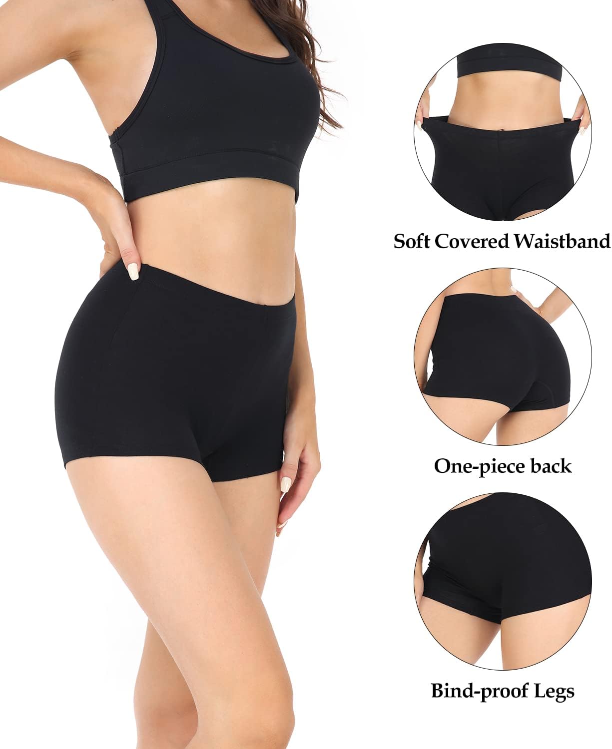wirarpa Damen Baumwolle Boxershorts Pantys Hotpants Unterhosen – Bild 2