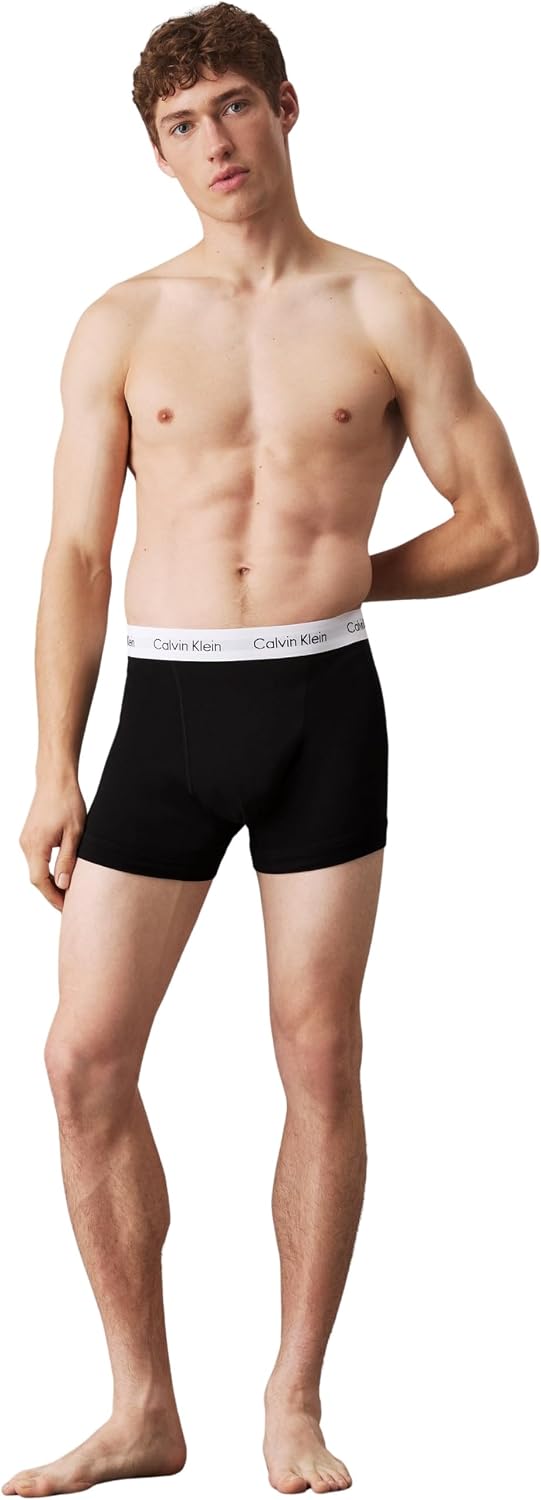 Calvin Klein Herren Boxershorts Low Rise TRUNK, 3er Pack U2664G, Ohne Eingriff, Mehrfarbig ( Schwarz (001 Black) ) - Large – Bild 5