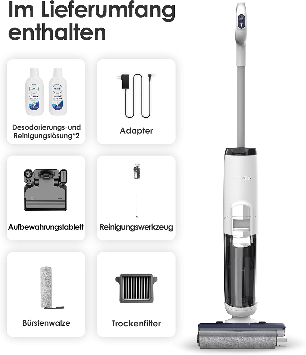 Tineco iFLOOR 5 Breeze Complete Nass-Trockensauger, Selbstreinigung – Bild 9