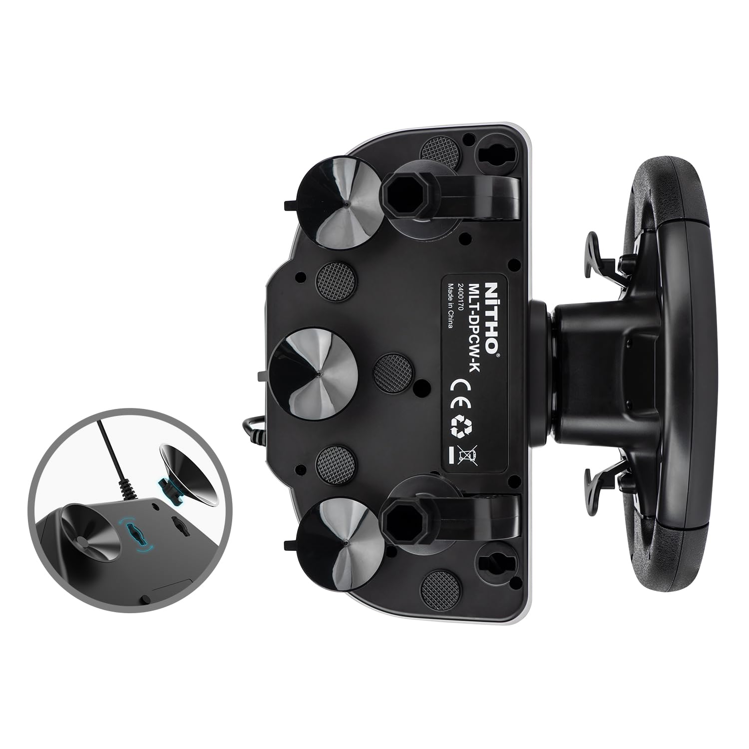 NITHO Drive Pro V200 Rennlenkrad mit Pedalen & Schalthebel für PC/PS4/Xbox – Bild 4